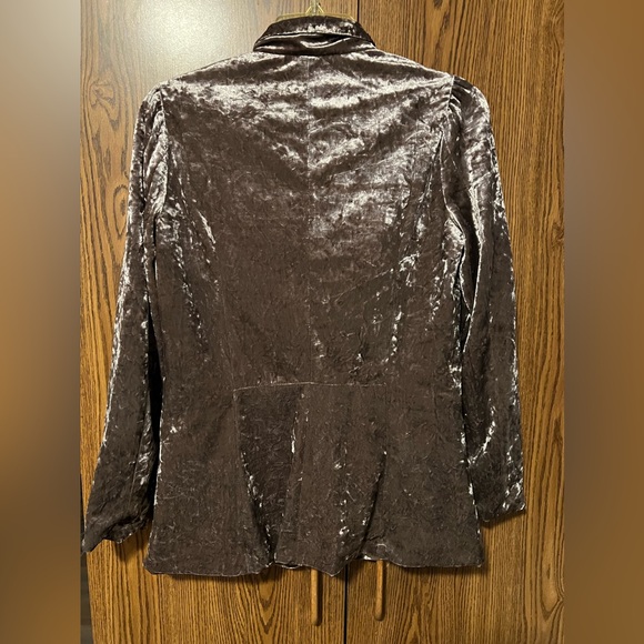 Womens Small Single Button Crushed Velvet Blazer
Lightweight - Picture 3 of 3